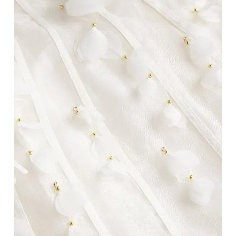 Zimmermann Dawning Linen-Silk Petal Midi Dress - 4 - Picture 6 of 6
